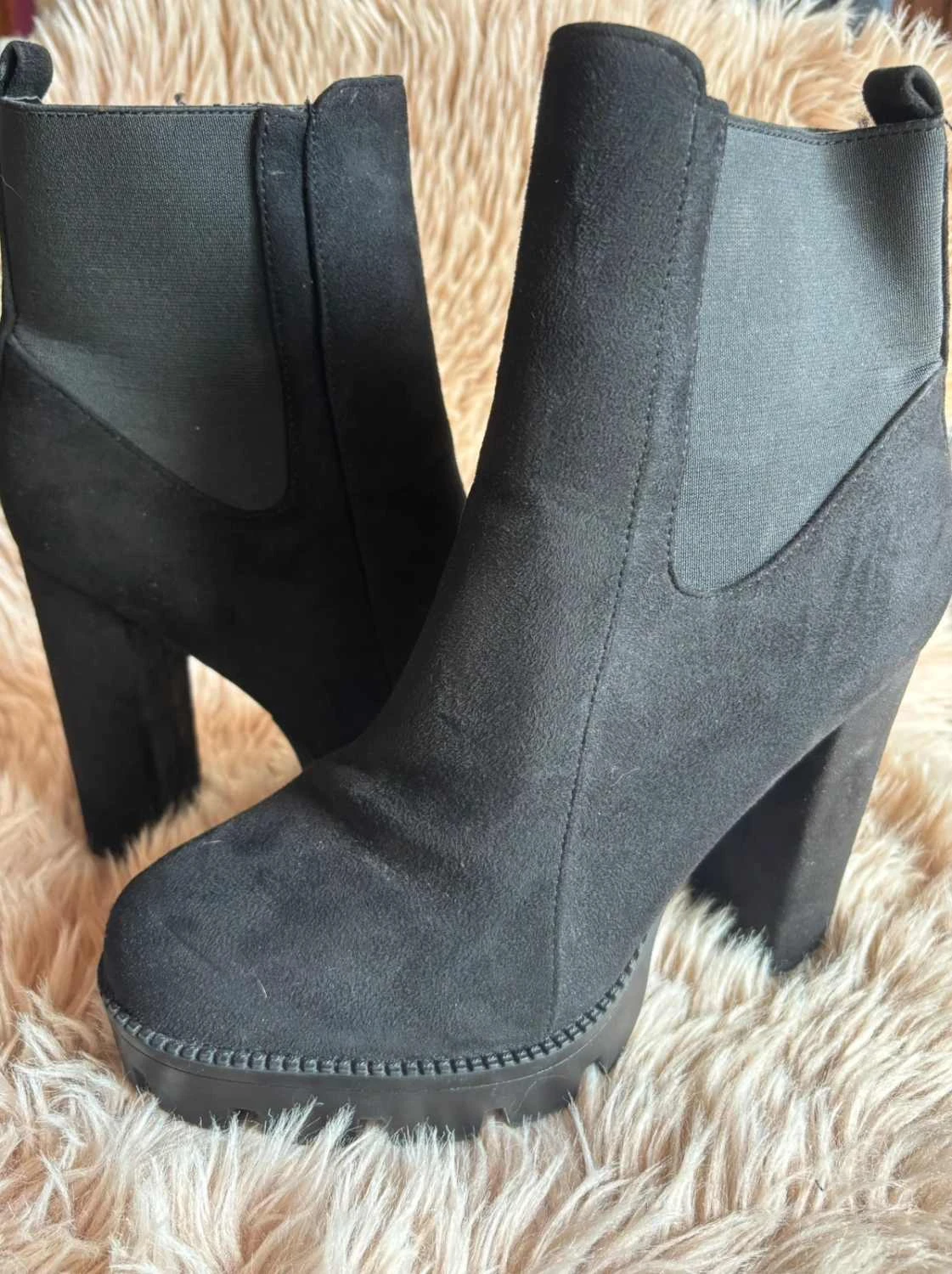Bottines Noires Day-Vine - Style Chunky & Trendy - Pointure 40